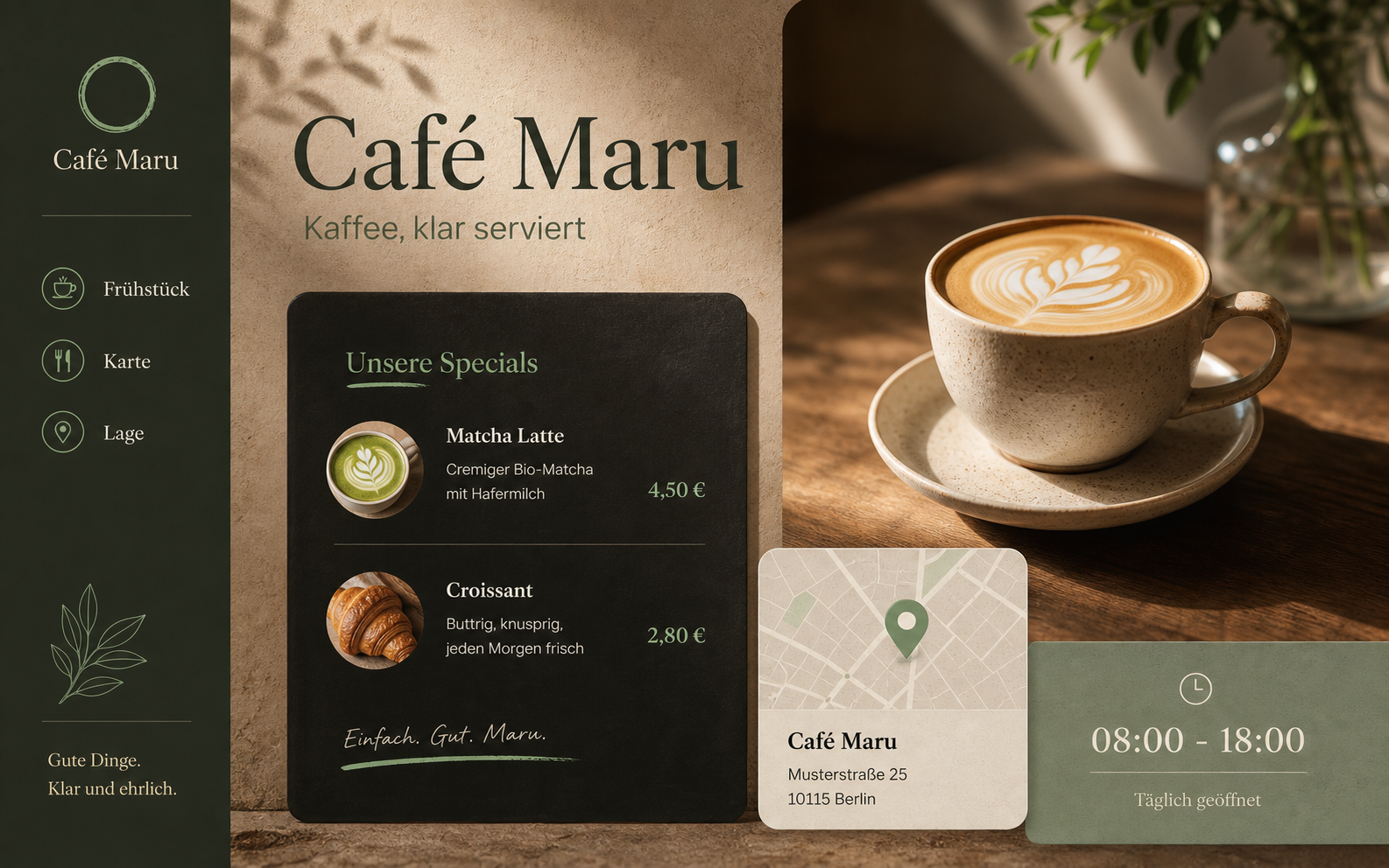 Café Maru: Café Website